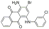 1-amino-2-bromo-4-(3-chloroanilino)anthraquinone CAS#: 52222-30-7