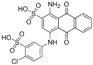 1-amino-4-[(4-chloro-3-sulphophenyl)amino]-9,10-dihydro-9,10-dioxoanthracene-2-sulphonic acid CAS#: 59969-87-8