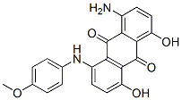 1-amino-4,5-dihydroxy-8-[(4-methoxyphenyl)amino]anthraquinone CAS#: 55851-03-1