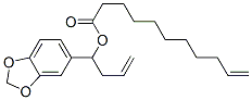 1-benzo[1,3]dioxol-5-ylbut-3-enyl undec-10-enoate CAS#: 5434-18-4