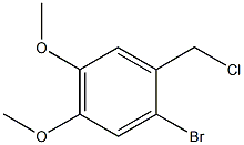1-bromo-2-(chloromethyl)-4,5-dimethoxy-benzene CAS#: 54370-01-3