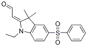 [1-ethyl-1,3-dihydro-3,3-dimethyl-5-(phenylsulphonyl)-2H-indol-2-ylidene]acetaldehyde CAS#: 55203-66-2