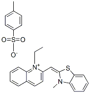 1-ethyl-2-[(3-methyl-3H-benzothiazol-2-ylidene)methyl]quinolinium toluene-p-sulphonate CAS#: 55479-14-6