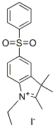 1-ethyl-2,3,3-trimethyl-5-(phenylsulphonyl)-3H-indolium iodide CAS#: 55203-51-5