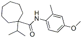 1-(isopropyl)-N-(4-methoxy-2-methylphenyl)cycloheptanecarboxamide CAS#: 56471-69-3