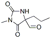 1-methyl-2,5-dioxo-4-propyl-imidazolidine-4-carbaldehyde CAS#: 5471-57-8