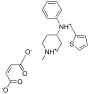 1-methyl-4-[phenyl(thien-2-ylmethyl)ammonio]piperidinium maleate CAS#: 53892-20-9