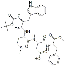 1-methyl N-[N-[N-[N-[(tert-butoxy)carbonyl]-L-tryptophyl]-L-methionyl]-L-alpha-aspartyl]-3-phenyl-L-alaninate CAS#: 5262-09-9