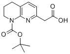1-[(tert-Butoxy)carbonyl]-3,4-dihydro-1,8-naphthyridine-7(2H)-acetic acid CAS#: 445492-19-3