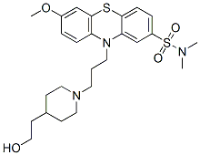 10-[3-[4-(2-hydroxyethyl)piperidino]propyl]-7-methoxy-N,N-dimethyl-10H-phenothiazine-2-sulphonamide CAS#: 57218-10-7