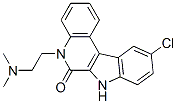 10-chloro-5-(2-dimethylaminoethyl)-7H-indolo(2,3-c)quinoline-6(5H)-one CAS#: 52865-60-8