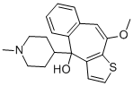10-methoxy-4-(1-methylpiperidin-4-yl)-4H-benzo[4.5]cyclohepta[1,2-b]thiophene-4-ol CAS#: 59743-88-3