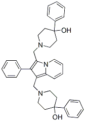 1,1'-[(2-Phenyl-1,3-indolizinediyl)bis(methylene)]bis(4-phenyl-4-piperidinol) CAS#: 58892-65-2