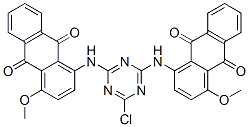 1,1'-[(6-Chloro-1,3,5-triazine-2,4-diyl)diimino]bis[4-methoxy-9,10-anthraquinone] CAS#: 6370-81-6