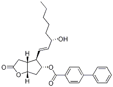 [1,1'-Biphenyl]-4-carboxylic acid-(3aR,4R,5R,6aS)-hexahydro-4-[(1E,3S)-3-hydroxy-1-octen-1-yl]-2-oxo-2H-cyclopenta[b]furan-5-yl ester CAS#: 51014-26-7
