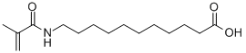 11-(METHACRYLOYLAMINO)UNDECANOIC ACID CAS#: 59178-93-7