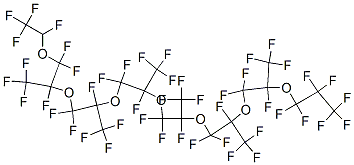 1,1,1,2,4,4,5,7,7,8,10,10,11,13,13,14,16,16,17,19,19,20,22,22,23,23,24,24,24-Nonacosafluoro-5,8,11,14,17,20-hexakis(trifluoromethyl)-3,6,9,12,15,18,21-heptaoxatetracosane CAS#: 59852-65-2