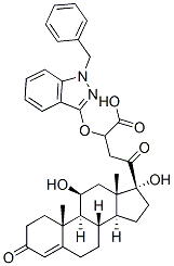 11beta,17-dihydroxypregn-4-ene-3,20-dione 21-[(1-benzyl-1H-indazol-3-yl)oxy]acetate CAS#: 53716-43-1