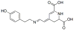 1,2,3,4-Tetrahydro-4-[2-[[2-(4-hydroxyphenyl)ethyl]imino]ethylidene]pyridine-2,6-dicarboxylic acid CAS#: 5589-85-5