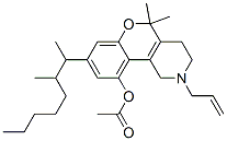 1,2,3,4-Tetrahydro-5,5-dimethyl-8-(1,2-dimethylheptyl)-10-acetyloxy-2-(2-propenyl)-5H-[1]benzopyrano[4,3-c]pyridine CAS#: 58019-92-4
