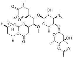(12S,13S)-9-Deoxy-12,13-epoxy-12,13-dihydro-9-oxoleucomycin V=3,4''-diacetate CAS#: 58880-22-1