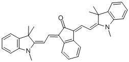 1,3-BIS[(E)-2-(1,3,3-TRIMETHYL-1,3-DIHYDRO-2H-INDOL-2-YLIDENE)ETHYLIDENE]-1,3-DIHYDRO-2H-INDEN-2-ONE CAS#: 53115-05-2