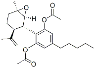 1,3-Benzenediol, 2-(6-methyl-3-(1-methylethenyl)-7-oxabicyclo(4.1.0)he pt-2-yl)-5-pentyl-, diacetate, (1R-(1alpha,2alpha,3beta,6alpha))- CAS#: 54490-19-6