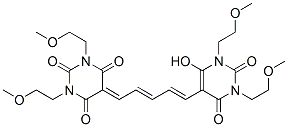 1,3-Bis(2-methoxyethyl)-5-[5-[[1,2,3,4-tetrahydro-6-hydroxy-1,3-bis(2-methoxyethyl)-2,4-dioxopyrimidin]-5-yl]-2,4-pentadienylidene]-2,4,6(1H,3H,5H)-pyrimidinetrione CAS#: 55894-21-8