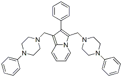 1,3-Bis[(4-phenyl-1-piperazinyl)methyl]-2-phenylindolizine CAS#: 58892-68-5