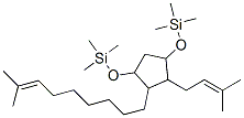 1,3-Bis[(trimethylsilyl)oxy]-4-(3-methyl-2-butenyl)-5-(8-methyl-7-nonenyl)cyclopentane CAS#: 56306-71-9