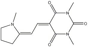 1,3-Dimethyl-5-[2-(1-methylpyrrolidin-2-ylidene)ethylidene]pyrimidine-2,4,6-trione CAS#: 428519-09-9