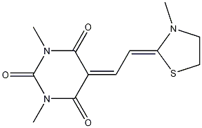 1,3-Dimethyl-5-[2-(3-methylthiazolidin-2-ylidene)ethylidene]pyrimidine-2,4,6-trione CAS#: 428519-08-8