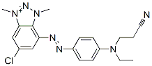 1,3-Dimethyl-5-chloro-7-[4-[ethyl(2-cyanoethyl)amino]phenylazo]-1H-benzotriazole-3-ium CAS#: 50566-38-6