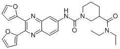 1,3-PIPERIDINEDICARBOXAMIDE, N1-(2,3-DI-2-FURANYL-6-QUINOXALINYL)-N3,N3-DIETHYL- CAS#: 508186-08-1
