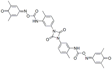 1,3-bis[3-[[[[(3,5-dimethyl-4-oxocyclohexa-2,5-dien-1-ylidene)amino]oxy]carbonyl]amino]-p-tolyl]-1,3-diazetidine-2,4-dione CAS#: 53034-92-7