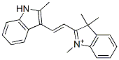 1,3,3-Trimethyl-2-[2-(2-methyl-1H-indole-3-yl)ethenyl]-3H-indole-1-ium CAS#: 47346-66-7