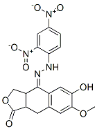 1,3,3a,4,9,9a-Hexahydro-6-hydroxy-7-methoxy-4-[2-(2,4-dinitrophenyl)hydrazono]naphtho[2,3-c]furan-1-one CAS#: 55556-72-4