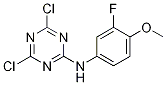 1,3,5-Triazin-2-aMine, 4,6-dichloro-N-(3-fluoro-4-Methoxyphenyl)- CAS#: 502767-45-5