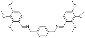 1,4-BENZENEDIMETHANAMINE, N,N'-BIS[(2,3,4-TRIMETHOXYPHENYL)METHYLENE]- CAS#: 460091-11-6