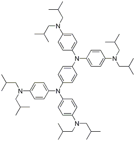 1,4-BenzenediaMine, N,N,N',N'-tetrakis[4-[bis(2-Methylpropyl)aMino]phenyl]- CAS#: 485831-34-3