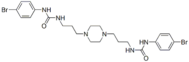 1,4-Bis[3-[3-(4-bromophenyl)ureido]propyl]piperazine CAS#: 55291-05-9