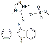1,4-dimethyl-5-[(2-phenyl-1H-indol-3-yl)azo]-1H-1,2,4-triazolium methyl sulphate CAS#: 52435-12-8