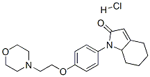 1,4,5,6,7,7a-hexahydro-1-[4-[2-morpholinoethoxy]phenyl]-2H-indol-2-one monohydrochloride CAS#: 59377-75-2
