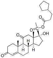 17,20-dihydroxypregn-4-ene-3,11,20-trione 20-(3-cyclopentylpropionate) CAS#: 509-00-2