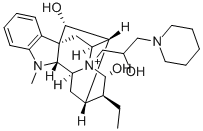 (17R,21-alpha)-17,21-Dihydroxy-4-(2-hydroxy-3-piperidinopropyl)ajmalan ium CAS#: 47739-41-3