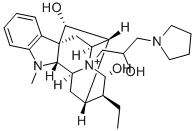 (17R,21-alpha)-17,21-Dihydroxy-4-(2-hydroxy-3-pyrrolidinopropyl)ajmala nium CAS#: 47719-73-3