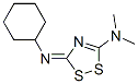 1H-1,2,4-Dithiazol-5-amine, 3-(cyclohexylimino)-N,N-dimethyl- CAS#: 51568-06-0