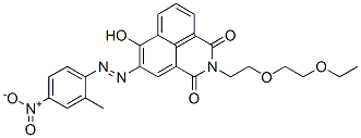 1H-Benz(de)isoquinoline-1,3(2H)-dione, 2-(2-(2-ethoxyethoxy)ethyl)-6-h ydroxy-5-((2-methyl-4-nitrophenyl)azo)- CAS#: 58186-73-5