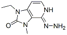 1H-Imidazo[4,5-c]pyridine-2,4-dione,1-ethyl-3,5-dihydro-3-methyl-,4-hydrazone(9CI) CAS#: 460739-76-8