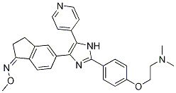 1H-Inden-1-one, 5-[2-[4-[2-(diMethylaMino)ethoxy]phenyl]-5-(4-pyridinyl)-1H-iMidazol-4-yl]-2,3-dihydro-, O-MethyloxiMe CAS#: 405554-85-0